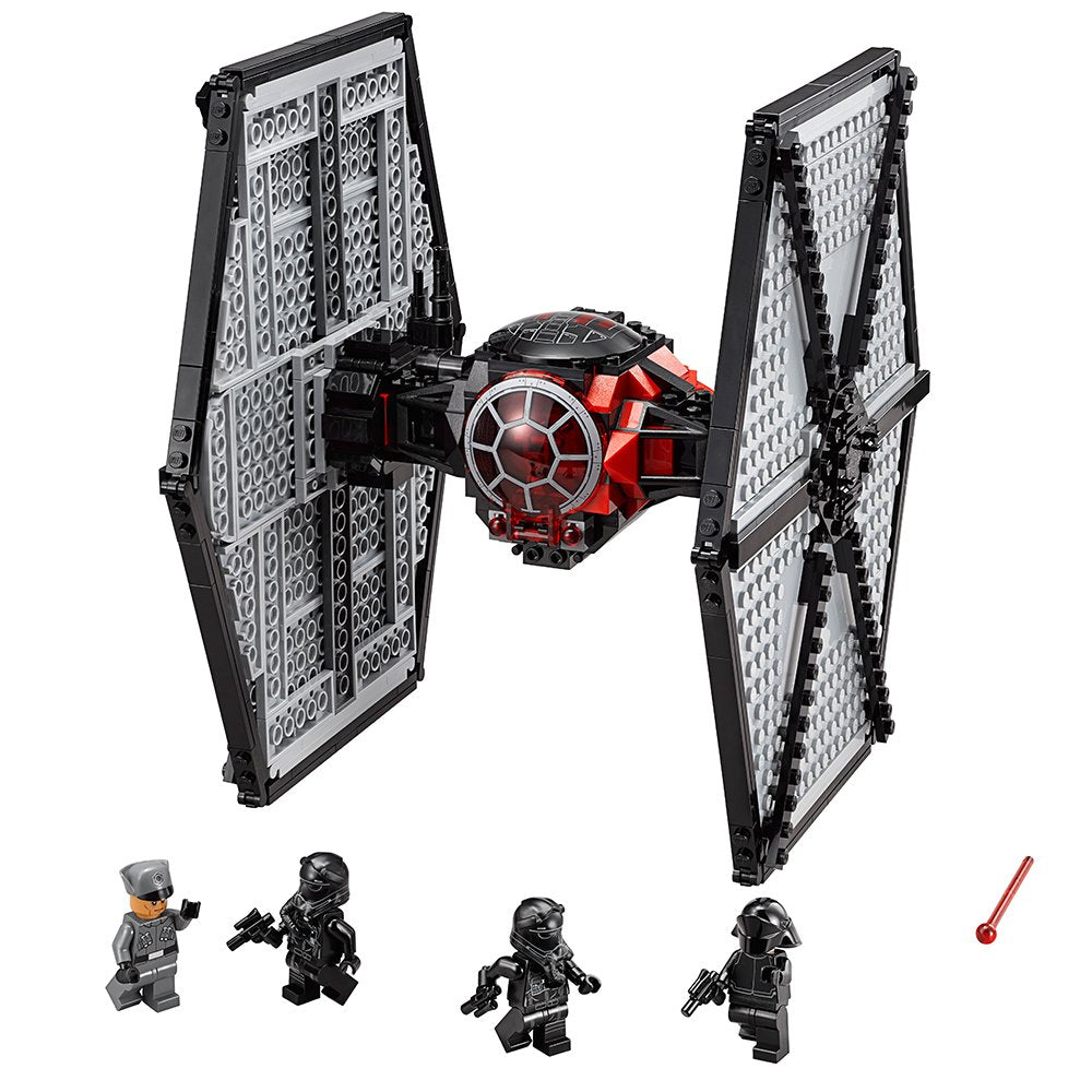 LEGO Star Wars TIE Fighter 75101 front view, ready for display and play.