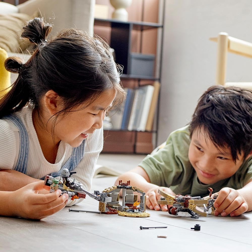 LEGO Star Wars Trouble on Tatooine tusken hut build fuels imaginative hideout scenes.