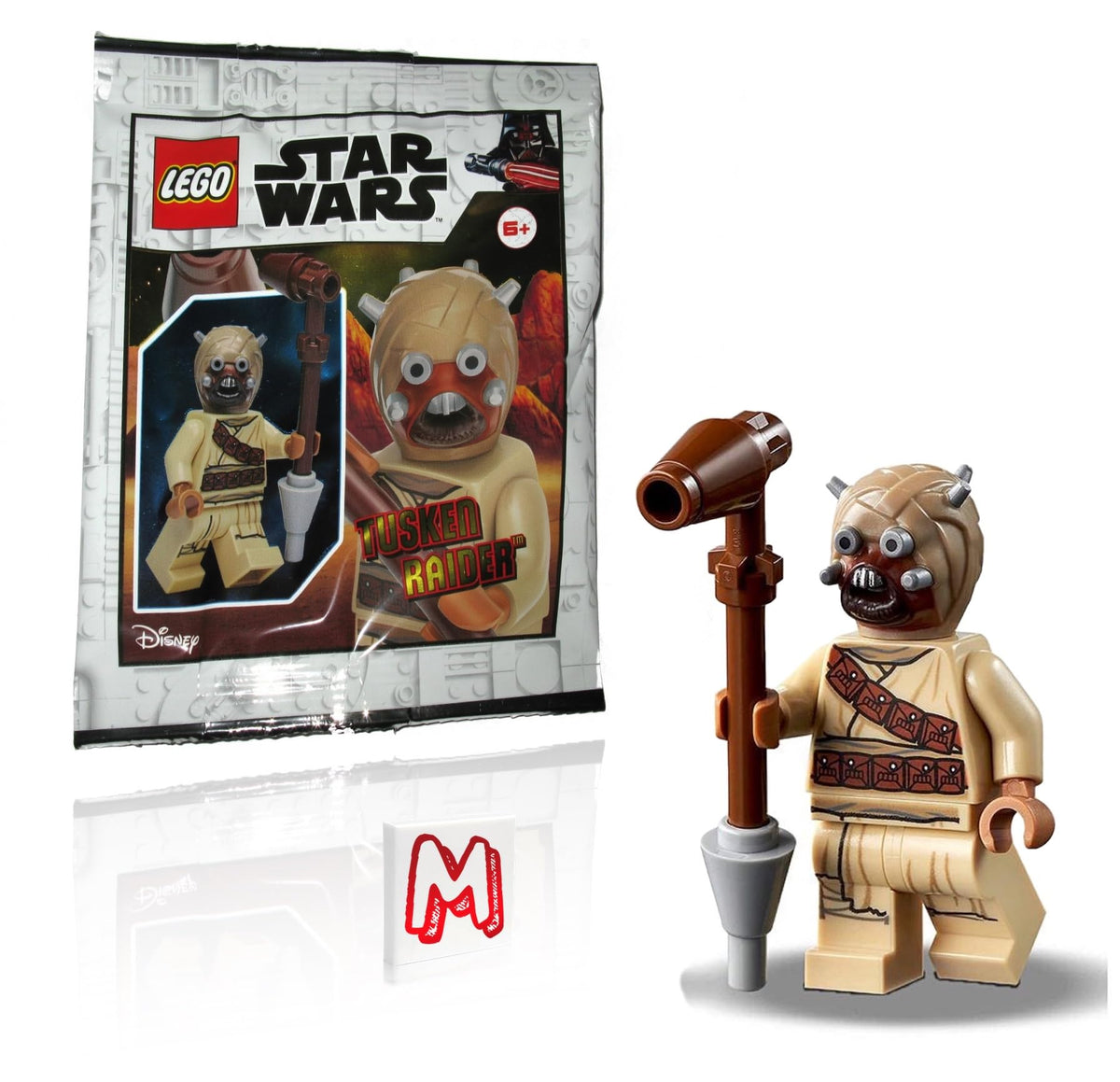 LEGO Star Wars Tusken Raider minifigure with staff for imaginative play