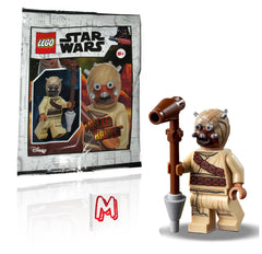 LEGO Star Wars Tusken Raider minifigure with staff for imaginative play
