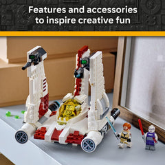 LEGO Star Wars V-19 Torrent Starfighter dual stud shooters add exciting battles.