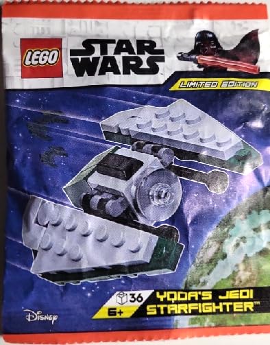 LEGO Star Wars Yoda's Starfighter micro set display-friendly tiny ship figure, great for collectors.