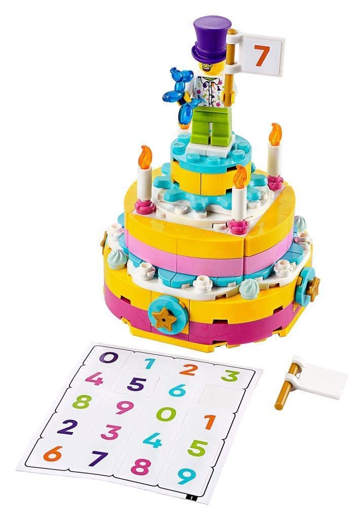 LEGO 40382 sticker sheet numbers, easy customization for age or date messages.