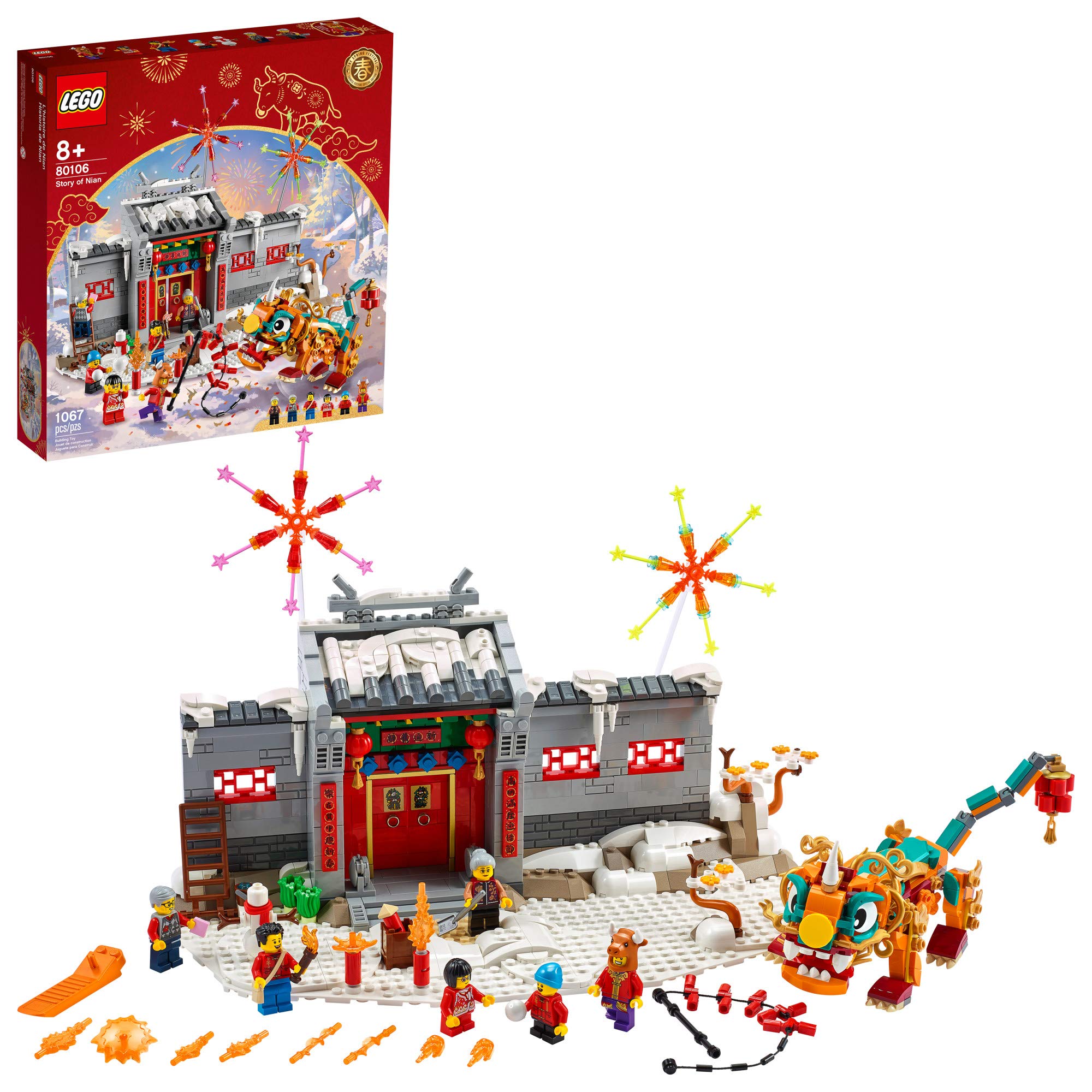 LEGO Story of Nian 80106 snowy residence for festive storytelling and LEGO play