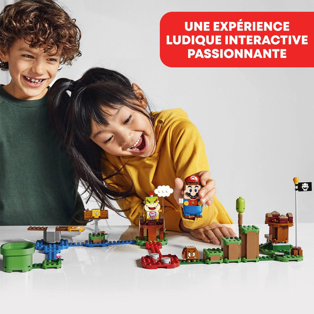 LEGO Super Mario Adventures Goomba figure on course for classic obstacle play and battles