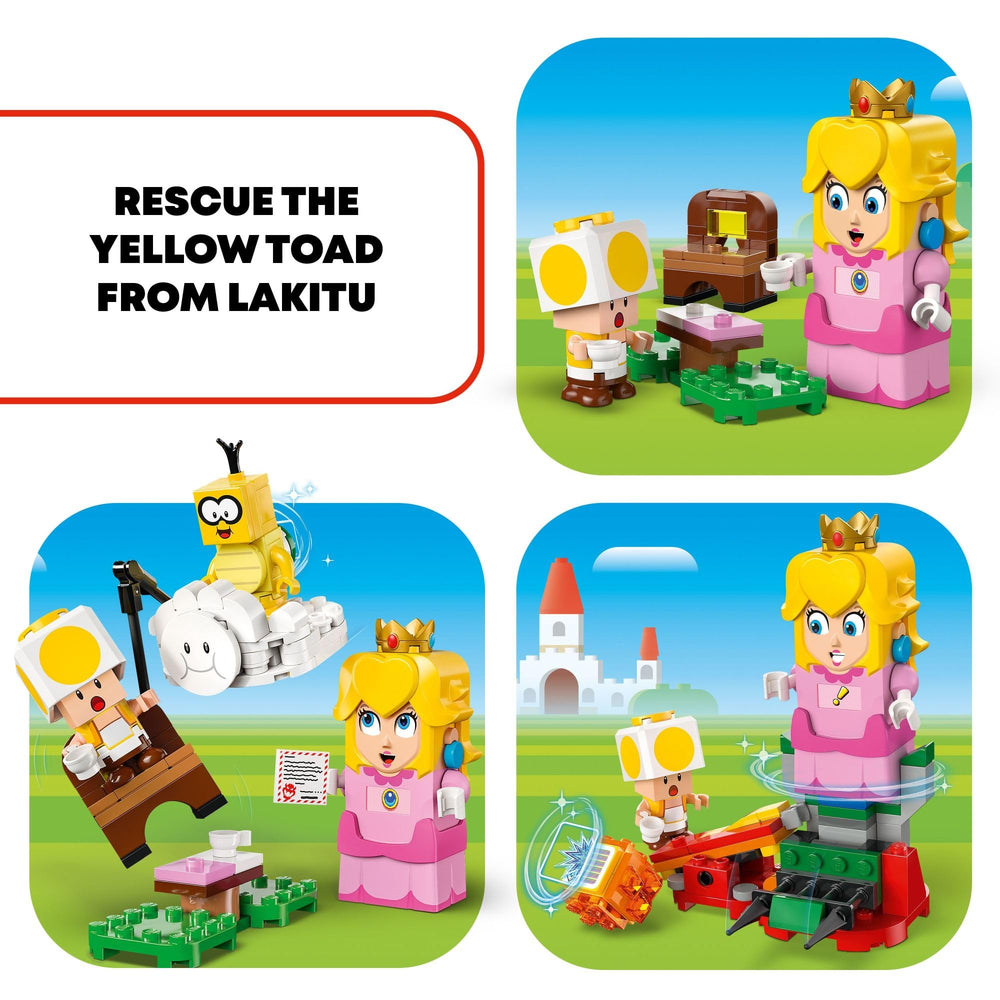 LEGO Super Mario Picnic scene encourages cooperative storytelling and social play.