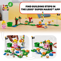 LEGO Super Mario Adventures Start Pipe and Goal Pole enable dynamic levels.