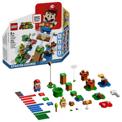 LEGO Super Mario Adventures with Mario Starter Course Mario figure provides expressive feedback for interactive play