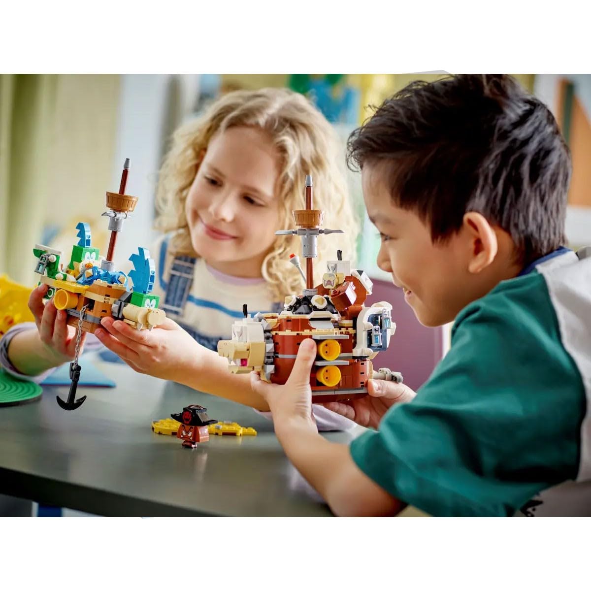 LEGO Super Mario airships playset assembly to build creative scenes.