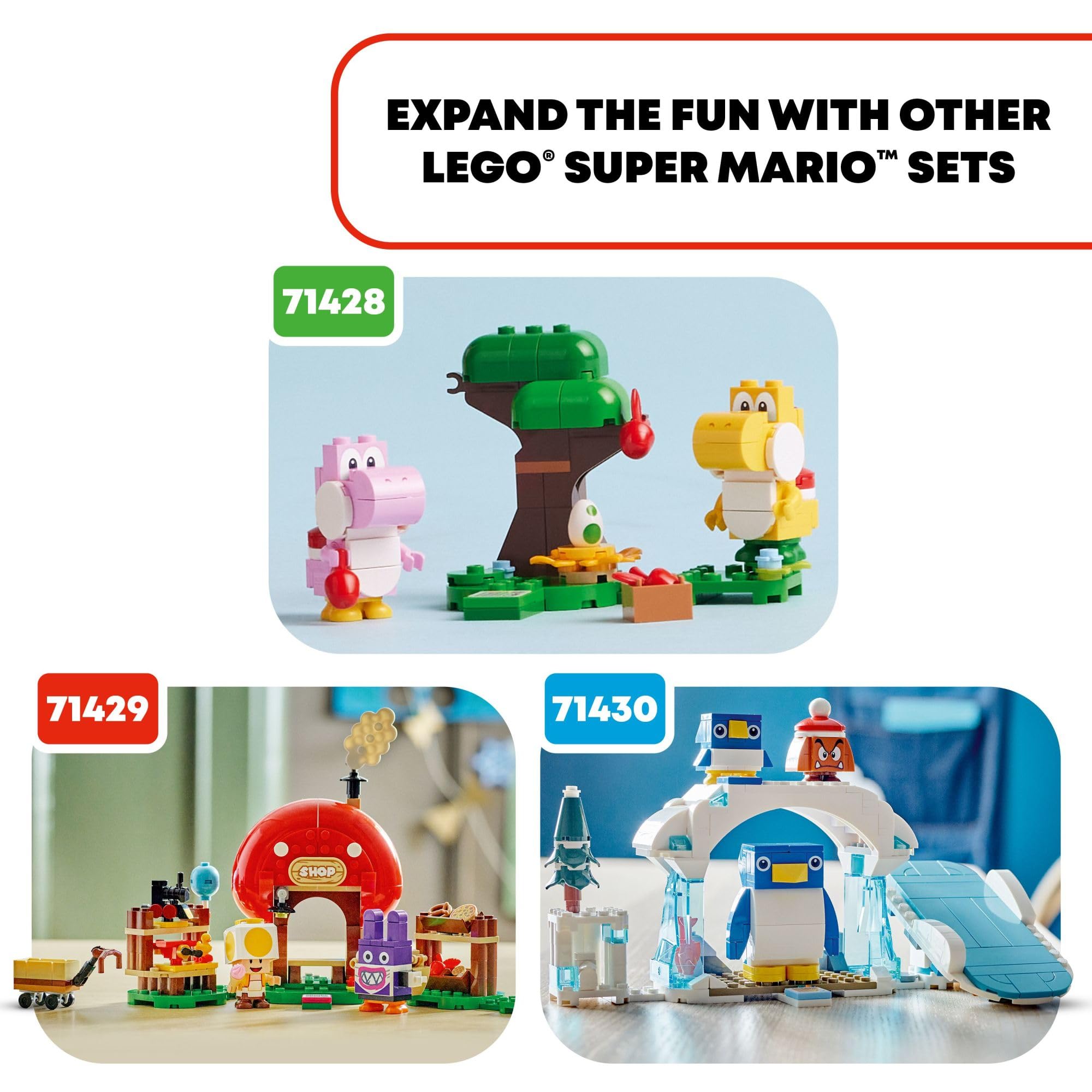 LEGO Super Mario app provides building instructions and ideas.