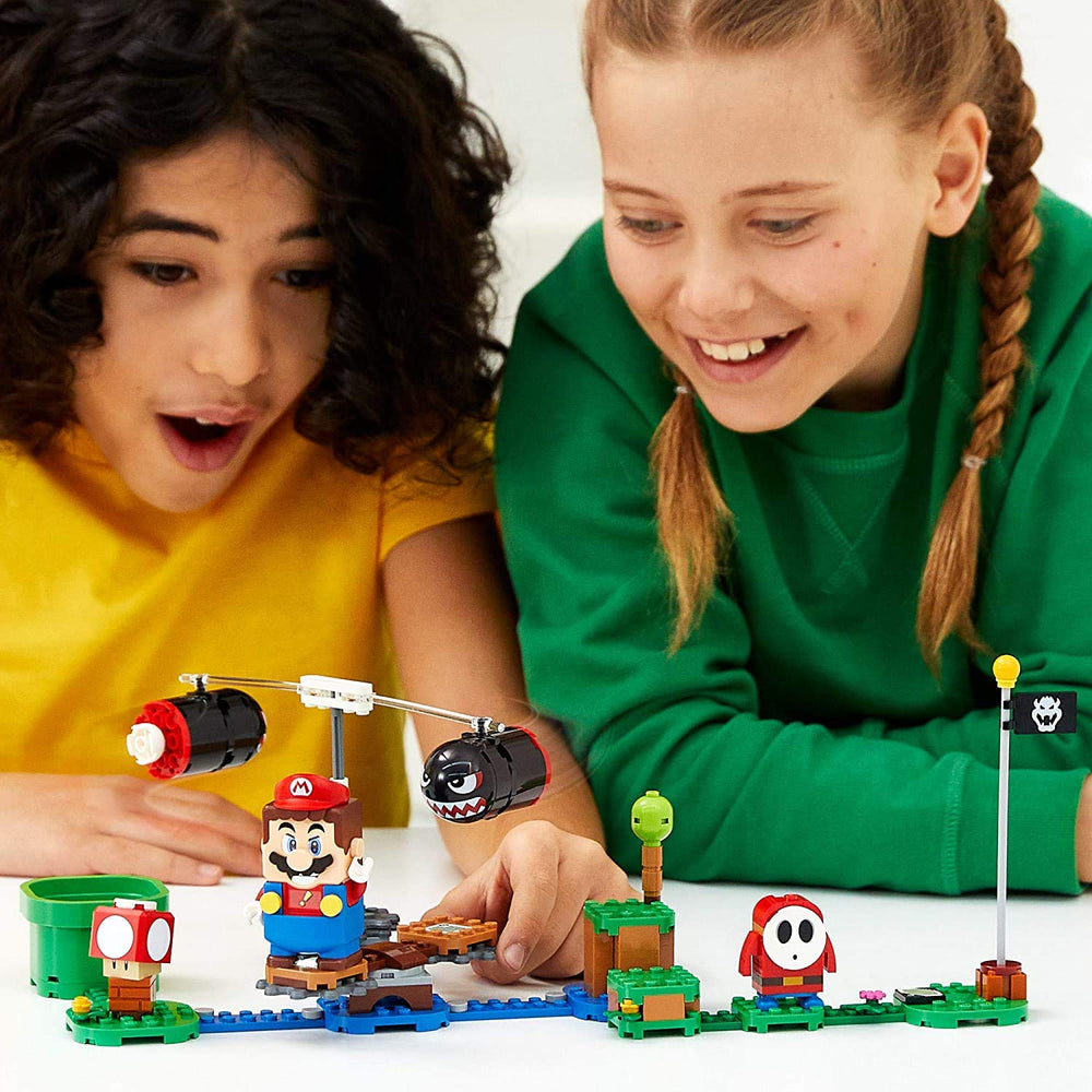LEGO Super Mario Boomer Bill Barrage 132-piece kit for ages 7+.