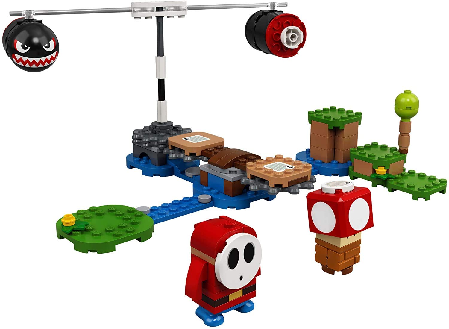 LEGO Super Mario Boomer Bill Barrage Super Mushroom boosts gameplay variety.