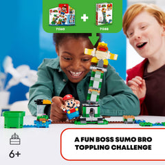LEGO Super Mario Boss Sumo Bro and Crowber figures included for classic challenges.