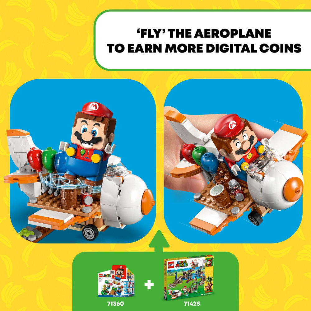 LEGO Super Mario buildable airplane ride supports interactive storytelling.