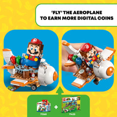 LEGO Super Mario buildable airplane ride supports interactive storytelling.