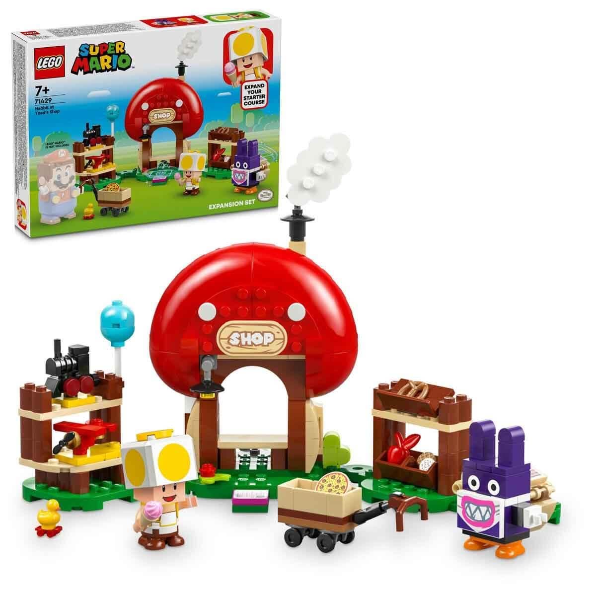Lego Super Mario Carottin and Yellow Toad store-front sparks imaginative play.