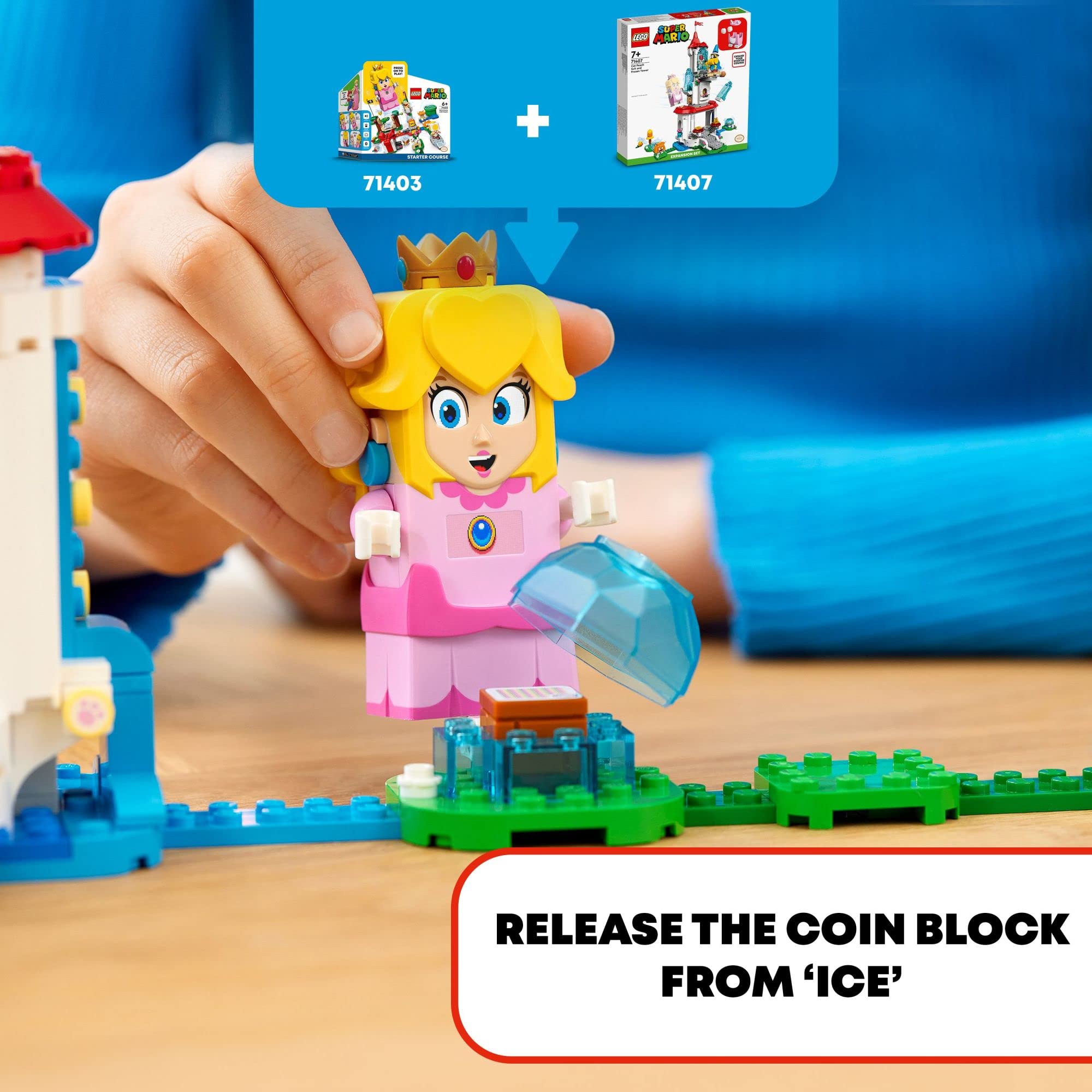 LEGO Super Mario Cat Goomba figure enhances character interactions