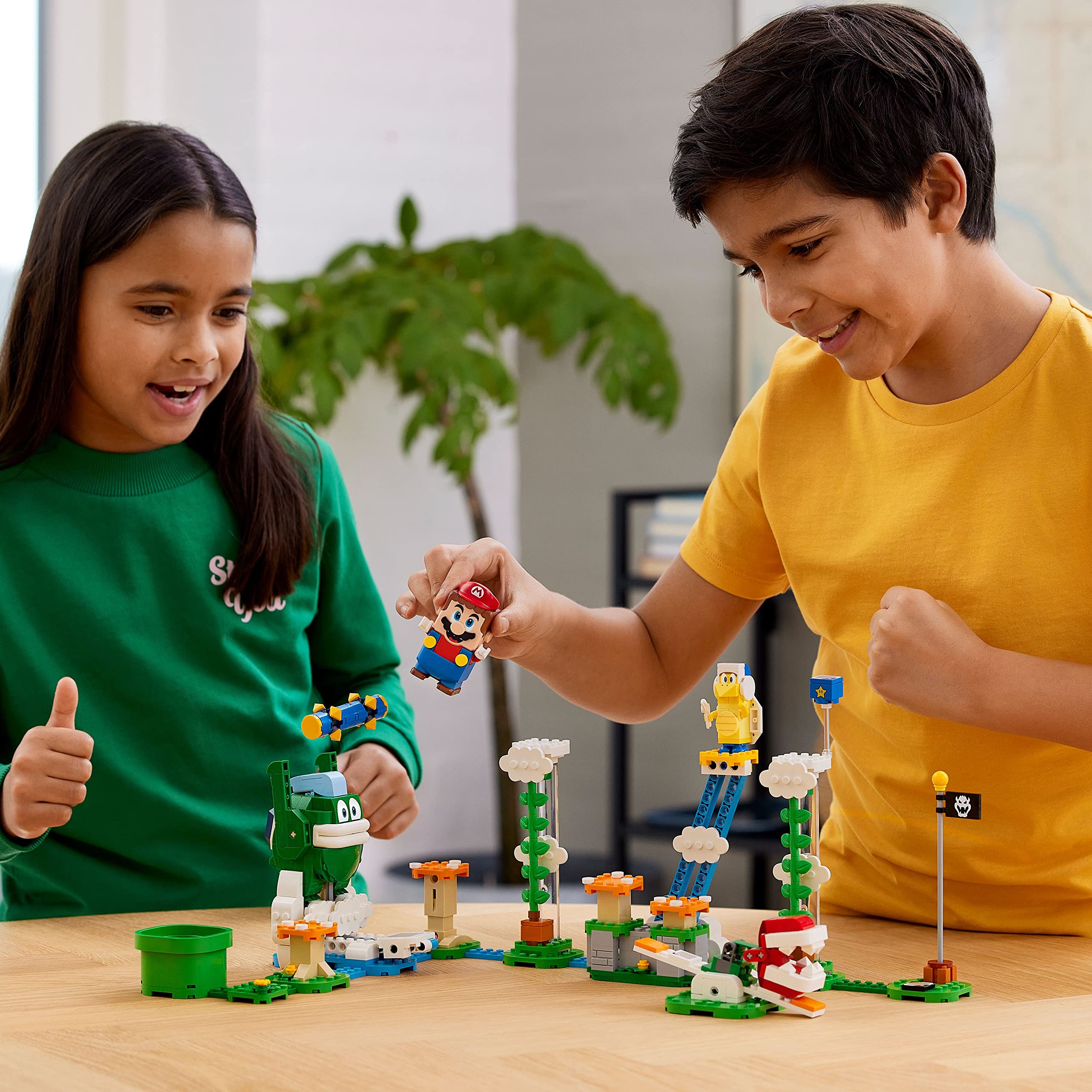 LEGO Super Mario Companion App building instructions image suggests guided building