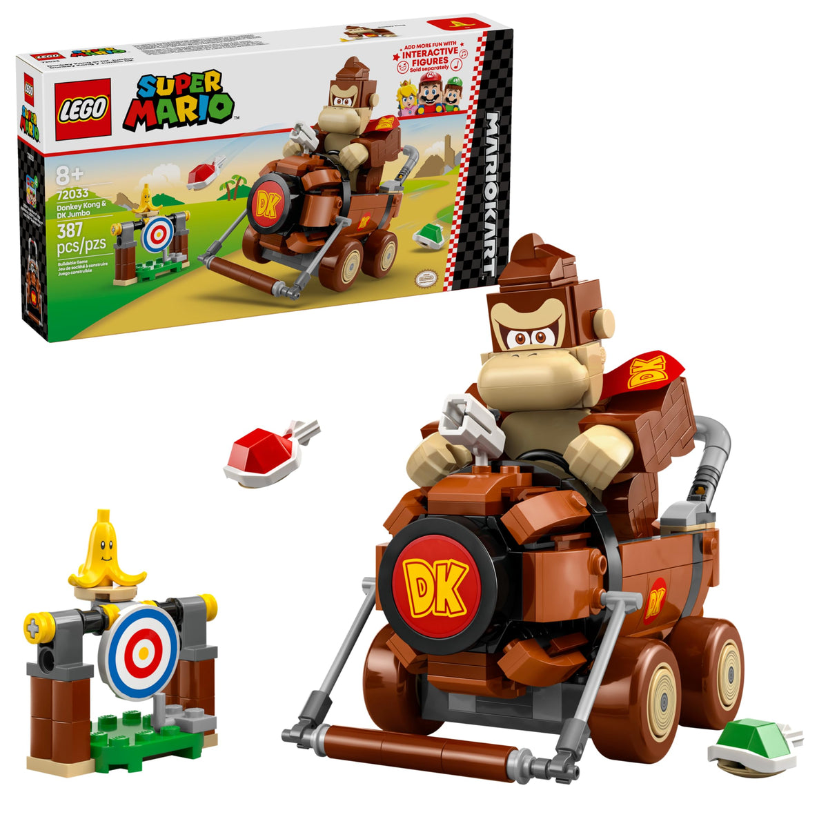 LEGO Super Mario DK Jumbo car image for fast races and dramatic drifts