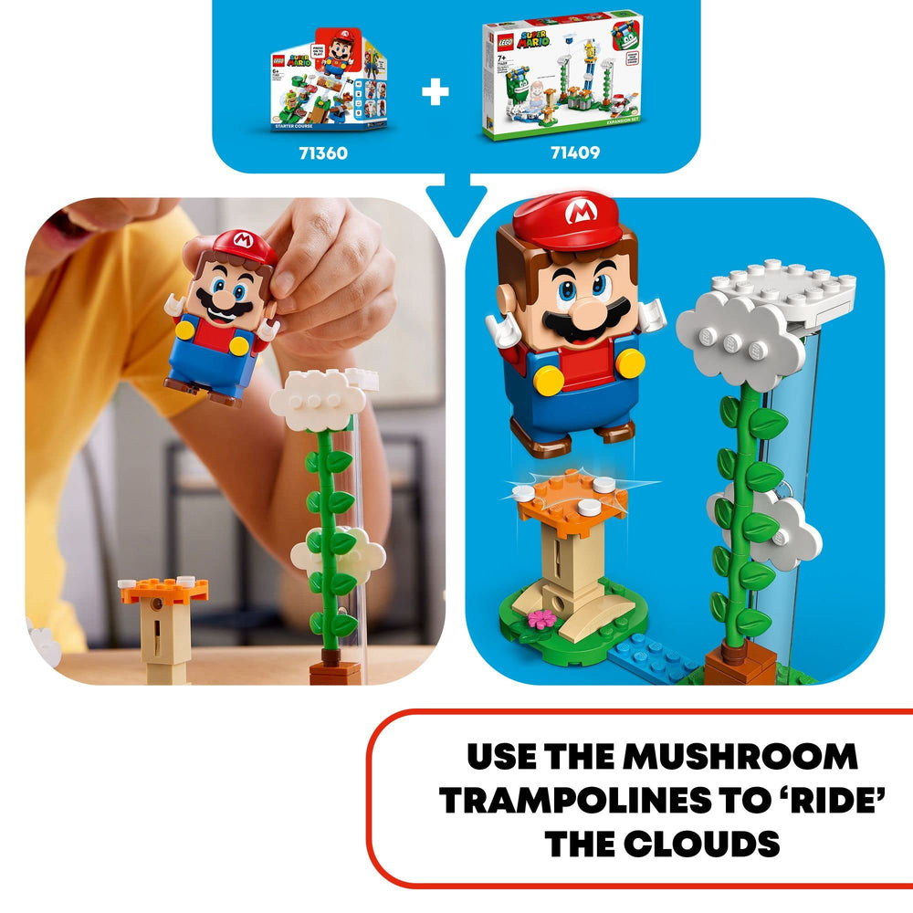 LEGO Super Mario Dodging Spiked Roller image captures tense coin-collecting action