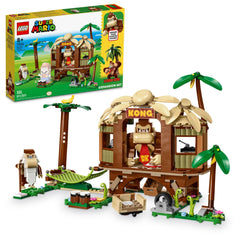 LEGO Super Mario Donkey Kong Tree House front view for jungle adventures