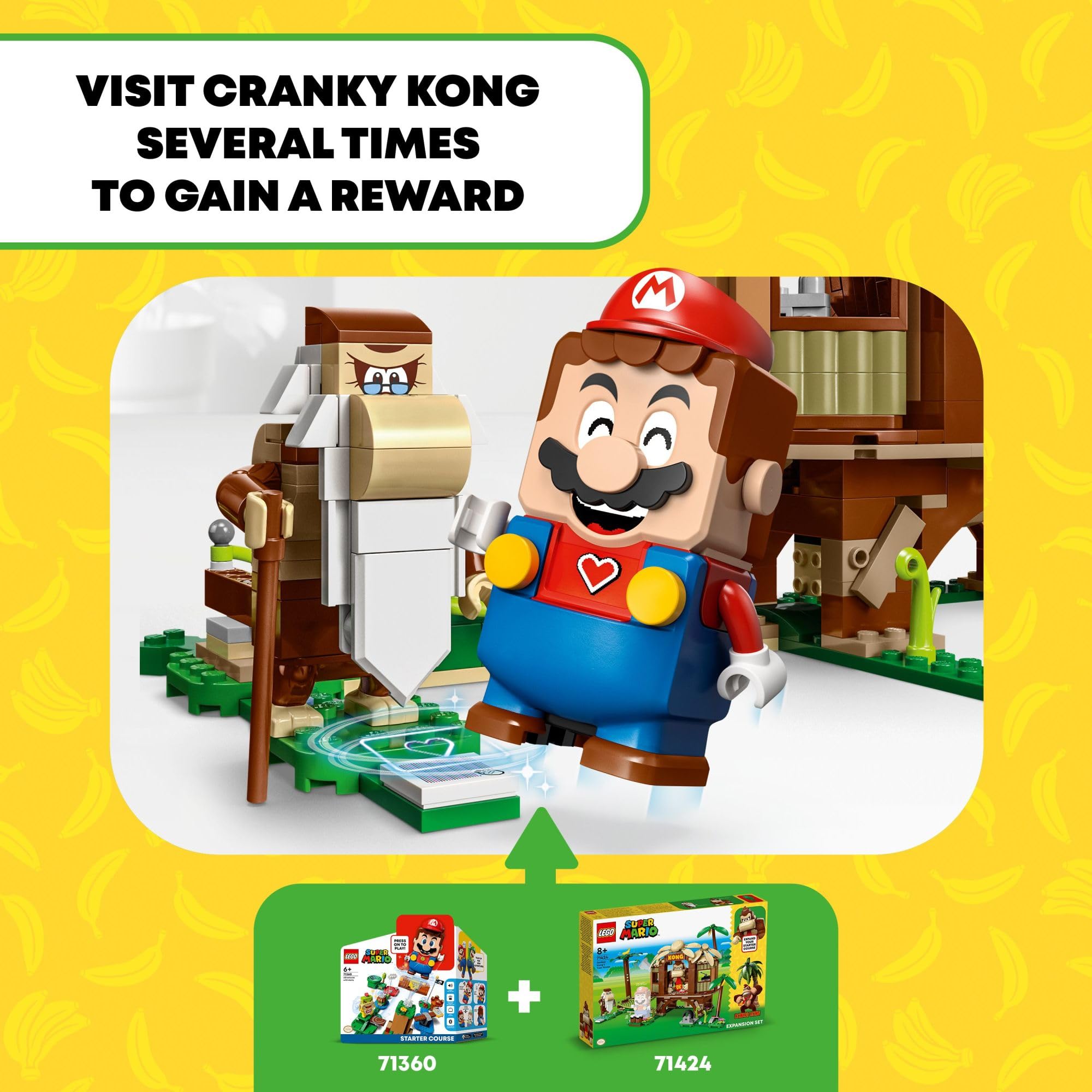 LEGO Super Mario Donkey Kong Tree House hammock scene for cozy breaks