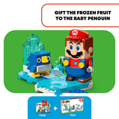 LEGO Super Mario hidden fruit element encourages exploration and problem solving.