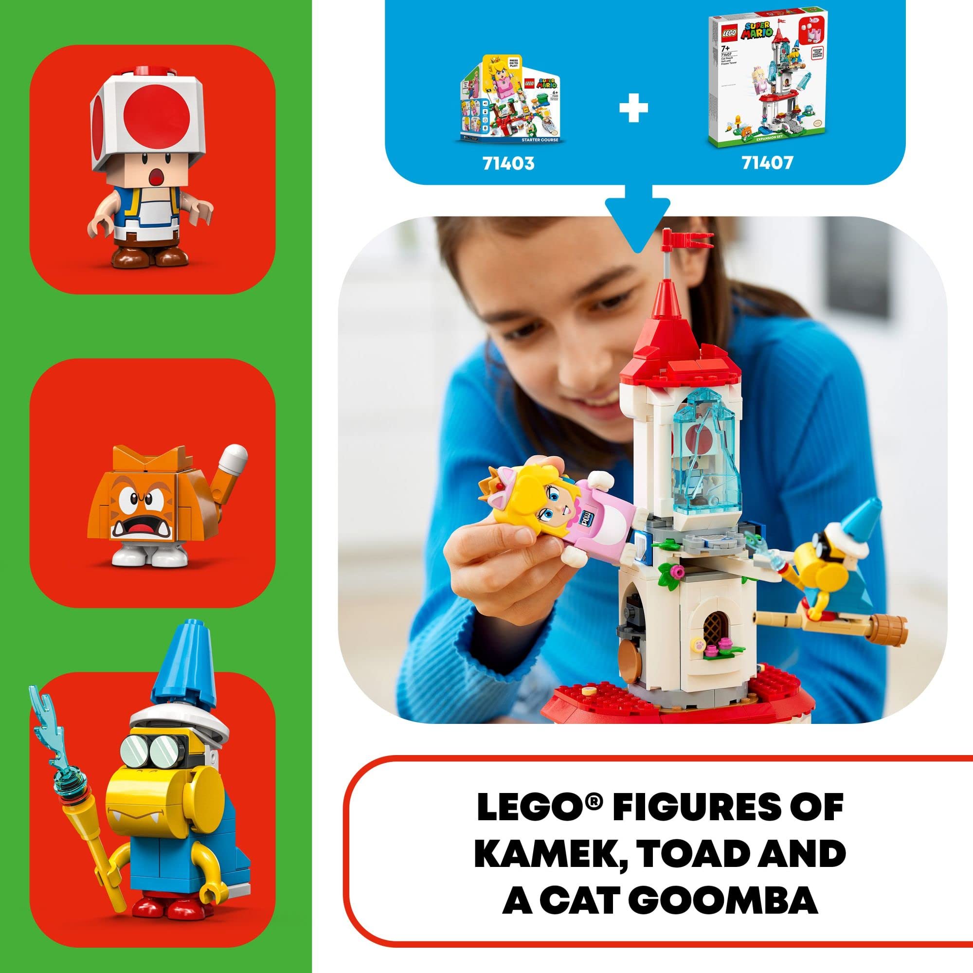 LEGO Super Mario Kamek figure enhances castle level storytelling