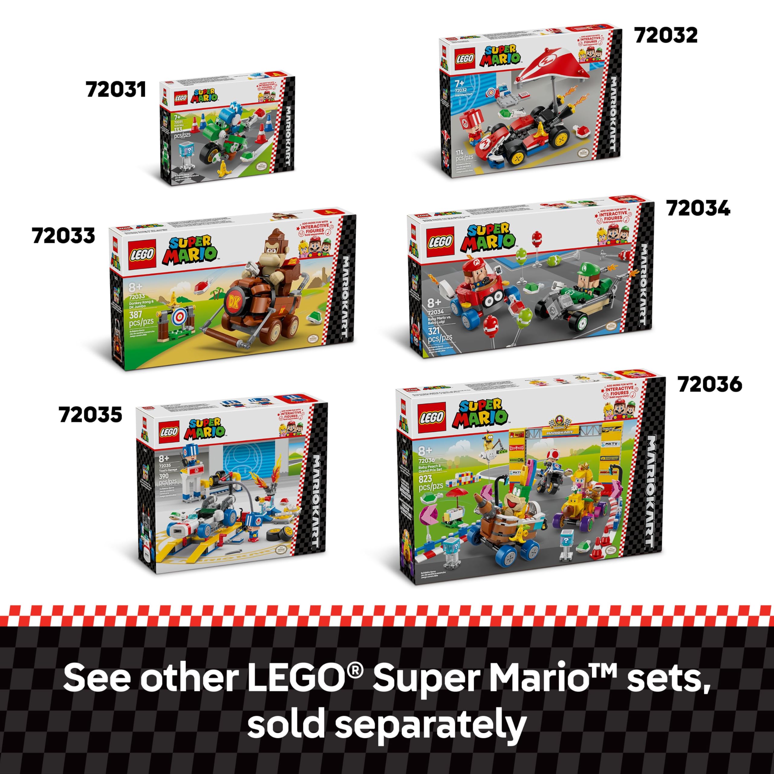 LEGO Super Mario set dimensions compact build for shelf display