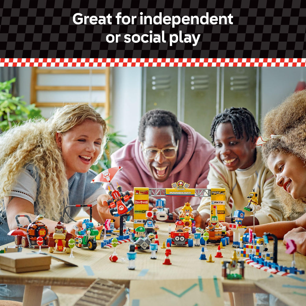 LEGO Super Mario Kart Standard Action Tag delivers interactive digital reactions.