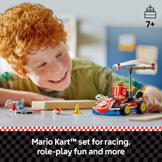 LEGO Super Mario Kart Standard Detachable Super Glider enables dynamic aerial action.