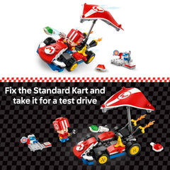 LEGO Super Mario Kart Standard Toad Pit Crew adds character and teamwork to races.