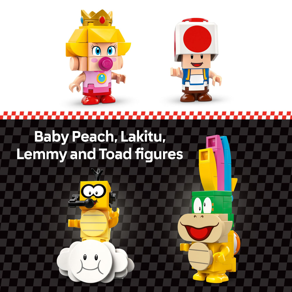 LEGO Super Mario Landship vehicle offers creative racing possibilities.