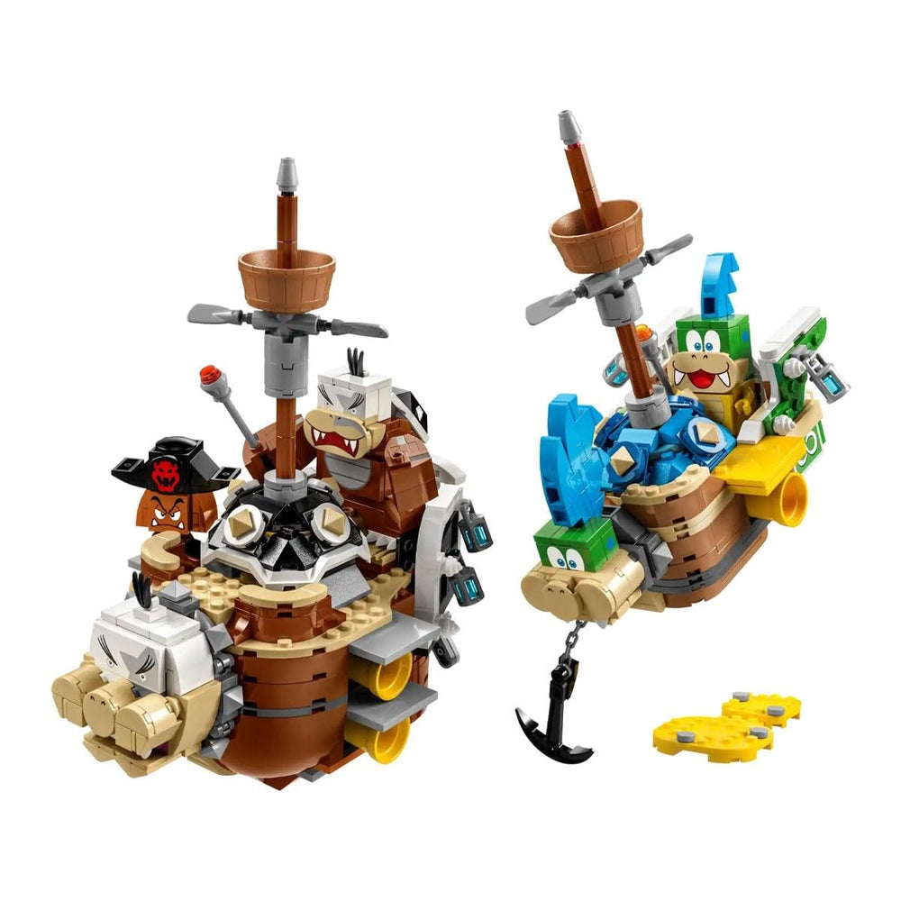 LEGO Super Mario Larry and Morton airships front view for imaginative play.