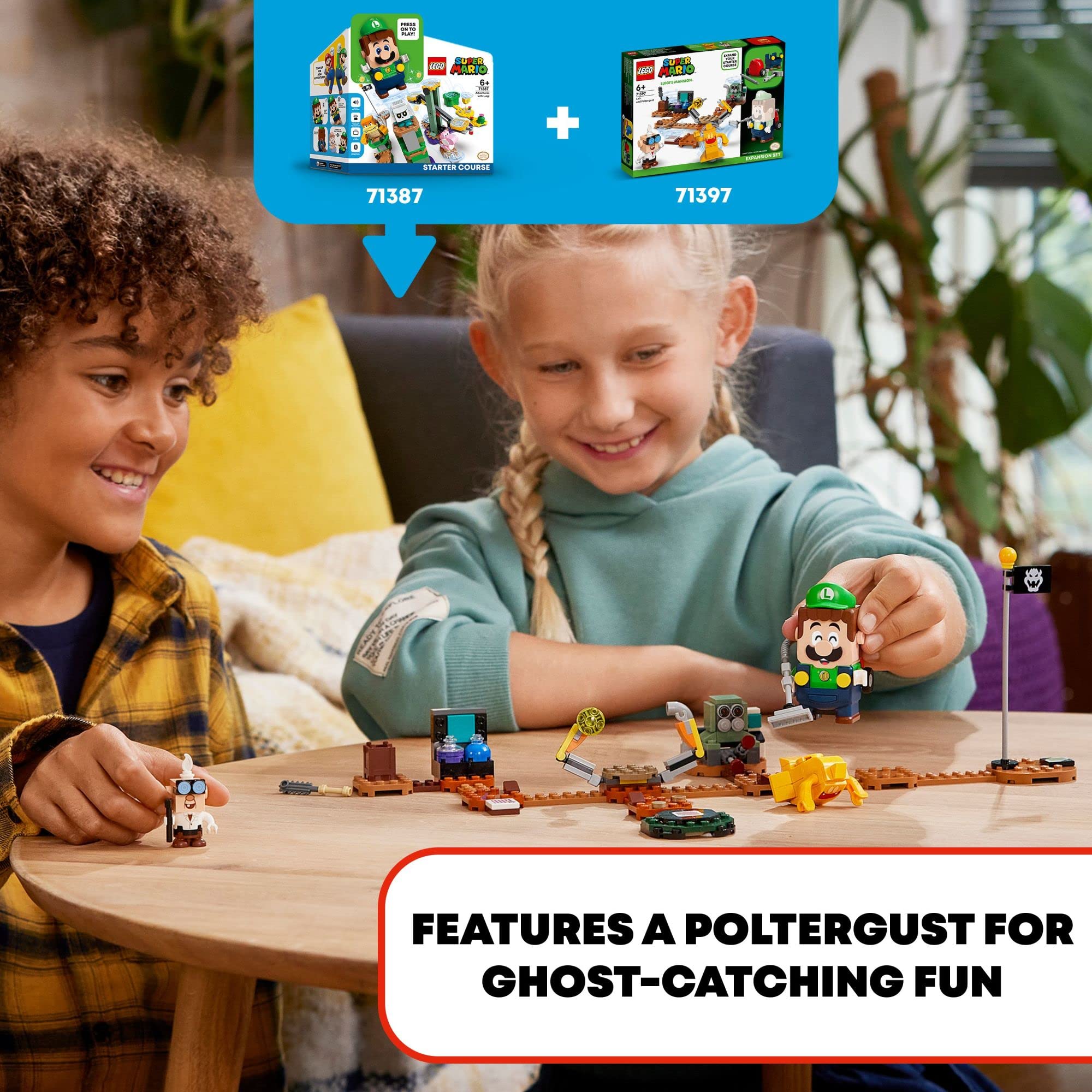LEGO Super Mario Luigi’s Mansion Lab – Professor E. Gadd figure included for storytelling