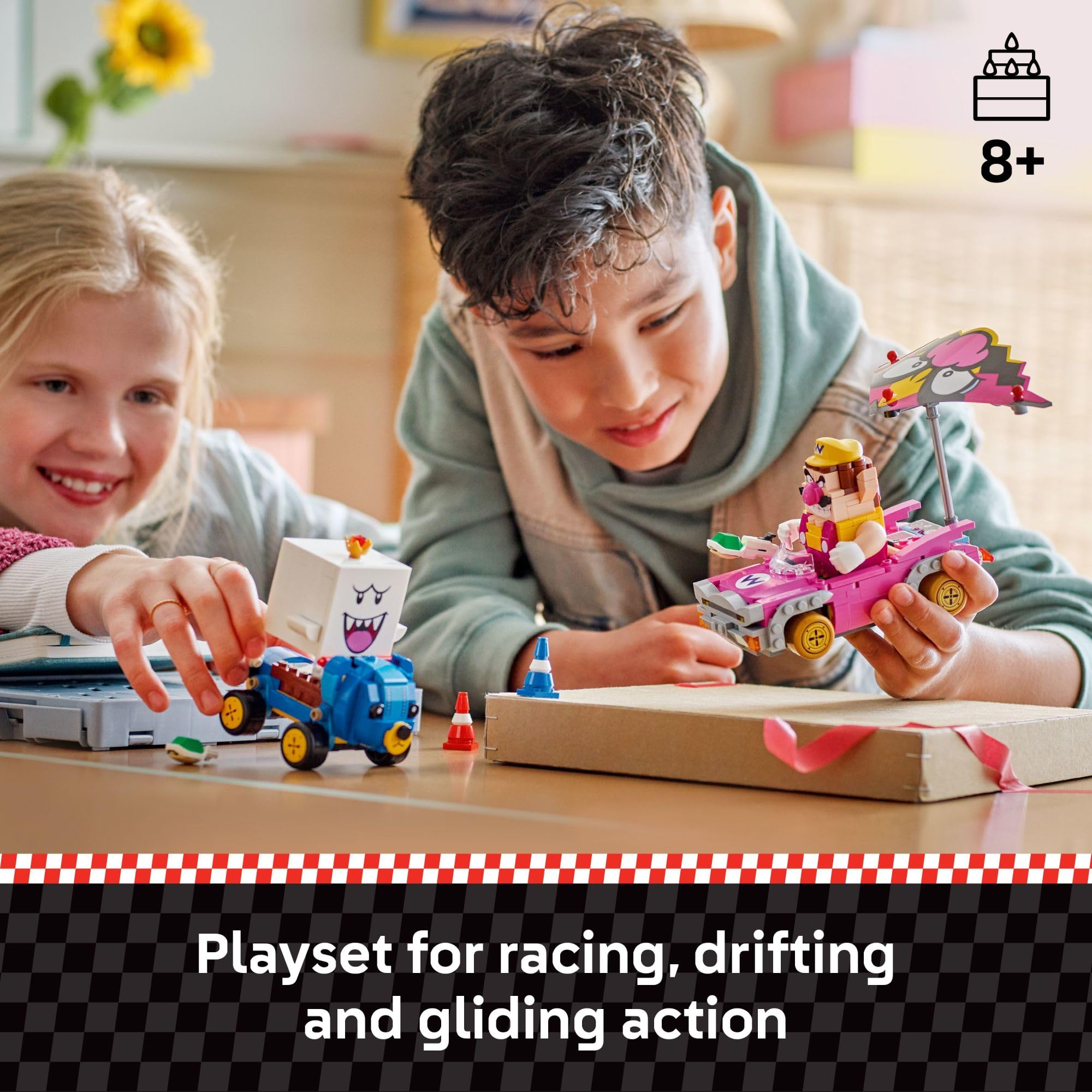LEGO Super Mario King Boo Teddy Buggy for spooky drift fun