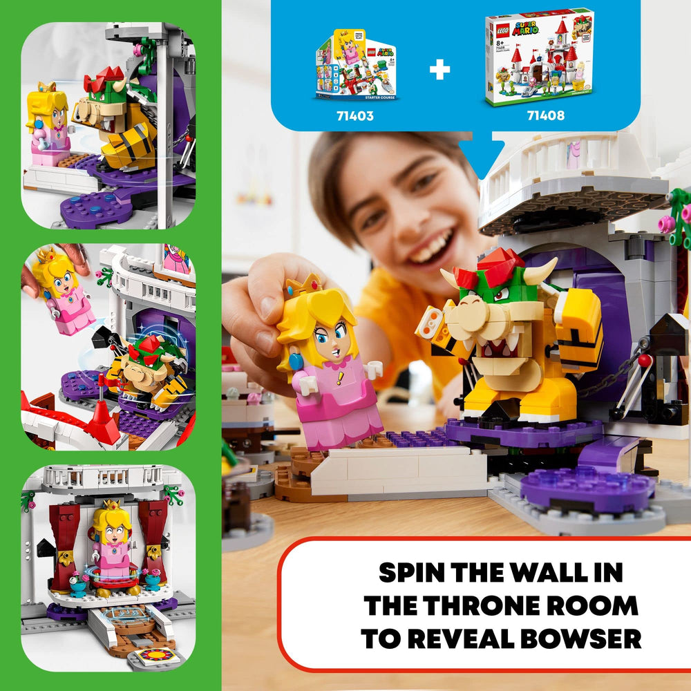 LEGO Super Mario Peach's Castle Time Block feature ready for exciting coin moments