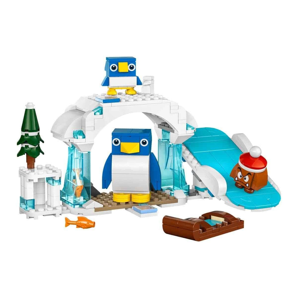 LEGO Super Mario penguin figure in snow setting for creative role play