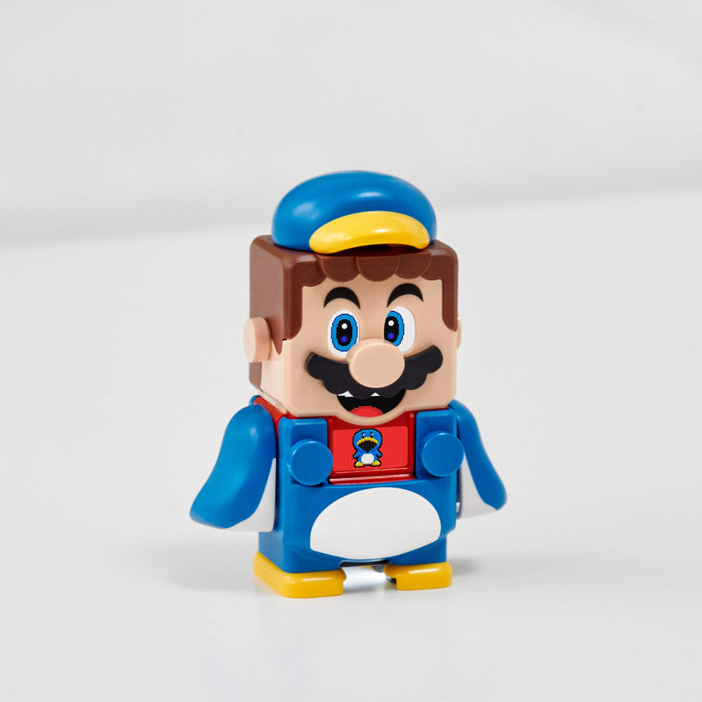LEGO Super Mario Penguin Power-Up Pack 71384 suit detail close-up highlighting belly-sled mode