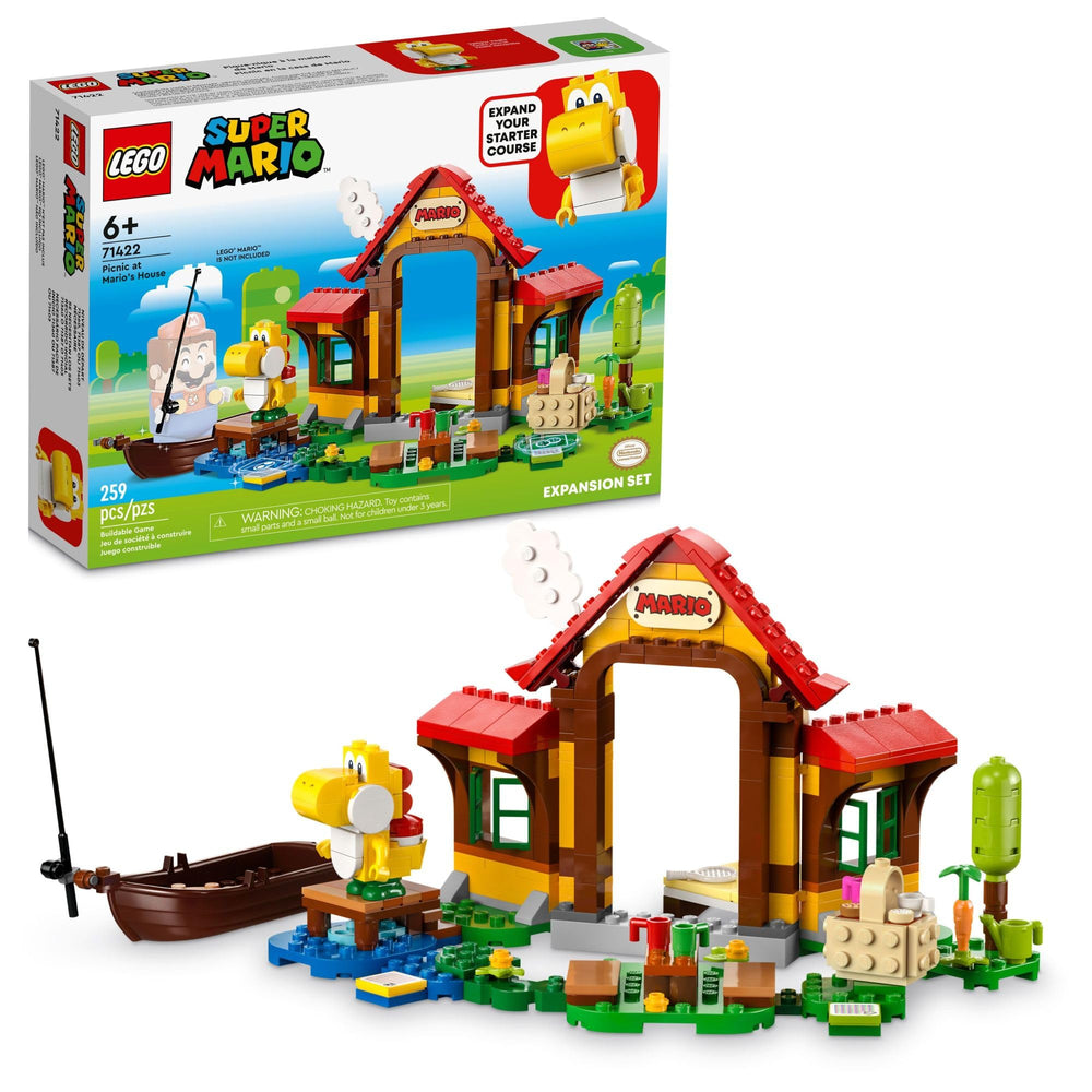 LEGO Super Mario Picnic at Mario's House image: detailed home scene for coin-collecting play
