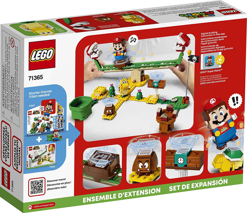 LEGO Super Mario Power Slide rails and platform detail for creative building