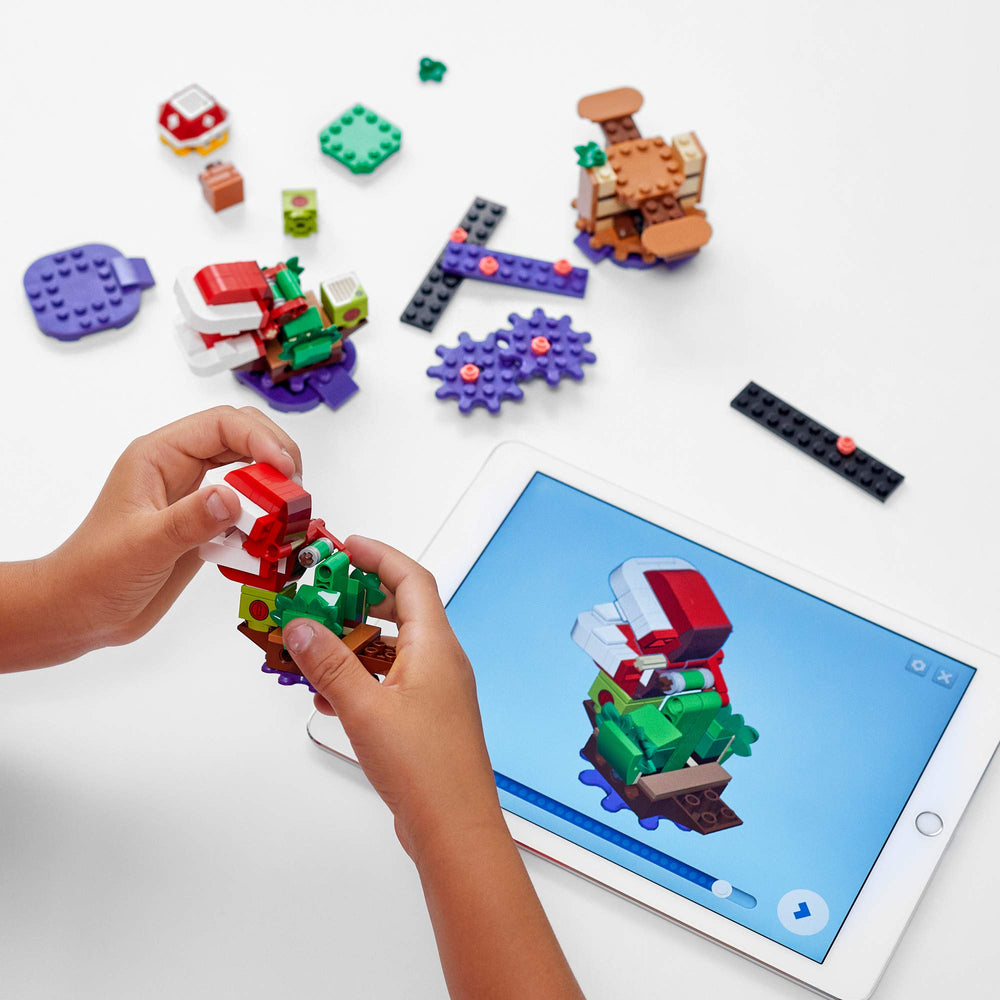 LEGO Super Mario Piranha Plant Puzzling Challenge expansion soda jungle brick-built scene invites exploration