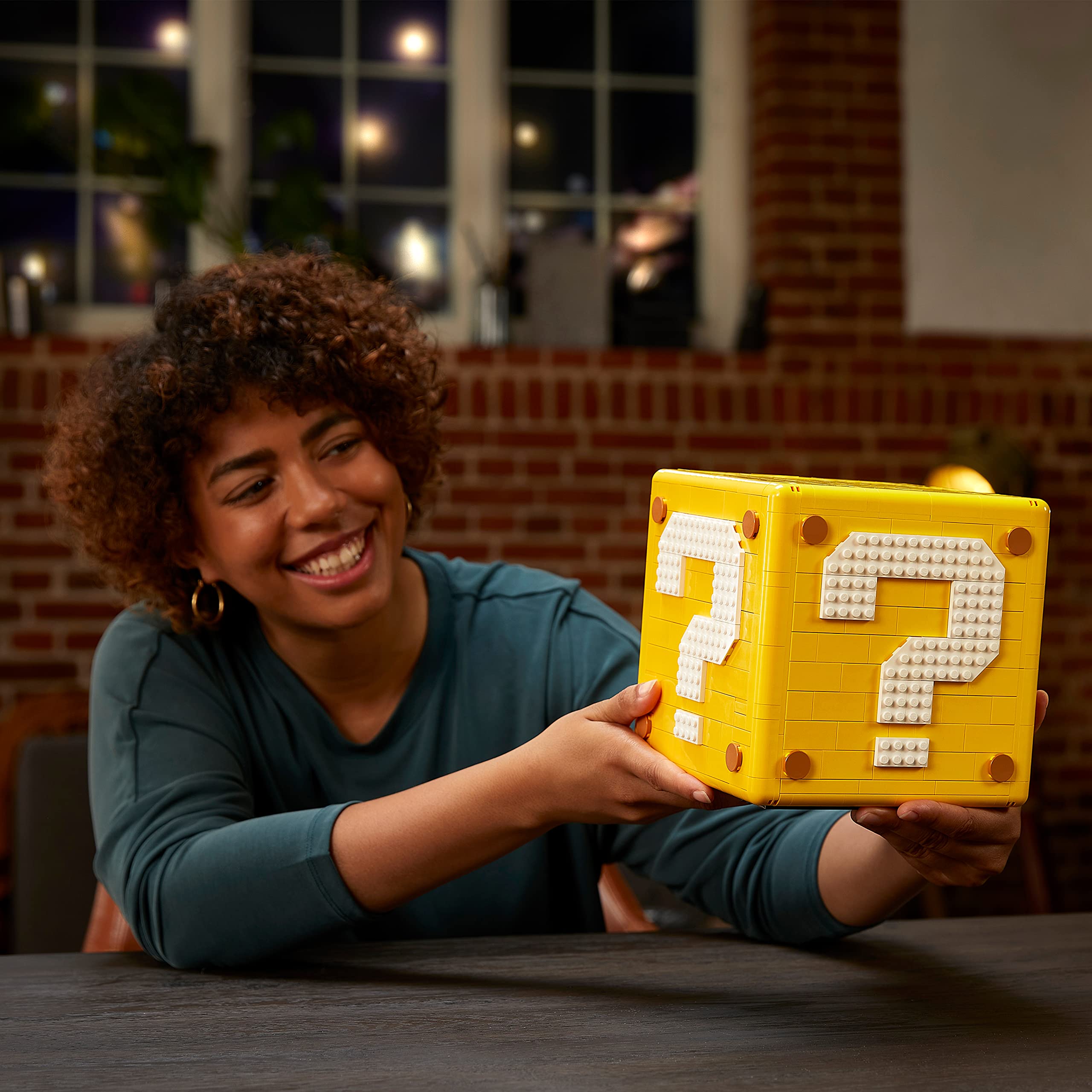 LEGO Super Mario question block includes Mr. I figure for curious collectors.