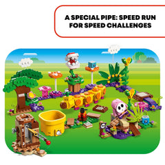 LEGO Super Mario Soda Jungle Maker set Speed Run pipe for quick challenges.