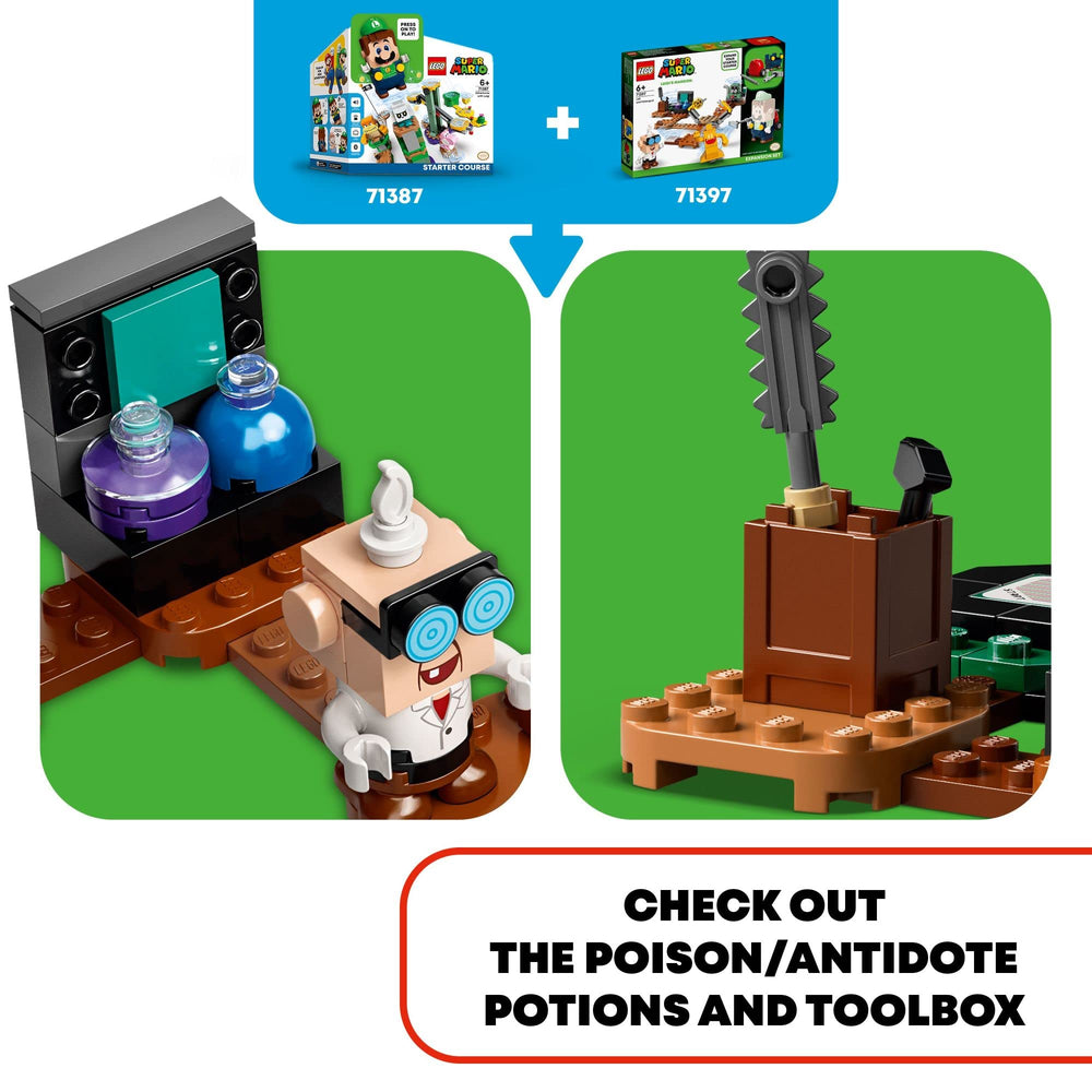 LEGO Super Mario Start Plate with music trigger enhances immersive sessions