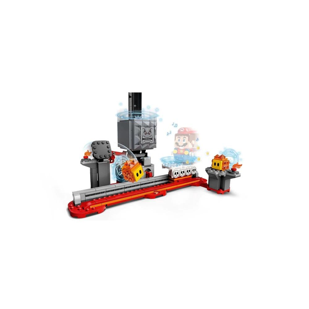 LEGO Super Mario Thwomp Drop expansion set compact dimensions fit in play space