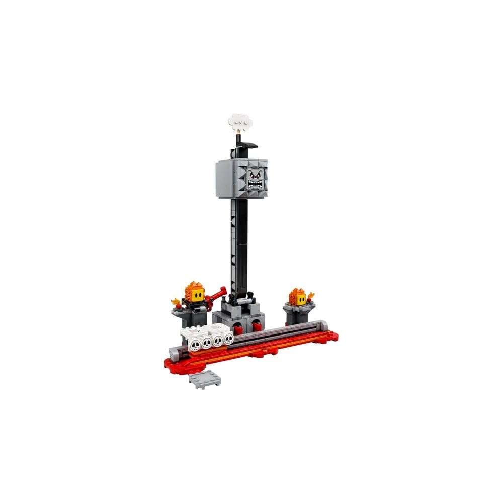 LEGO Super Mario Thwomp Drop expansion set sliding platform enables new challenge levels