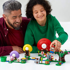 LEGO Super Mario Toad’s Treasure Hunt expansion tree structure invites level exploration