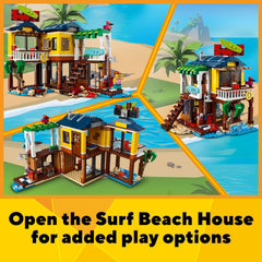 LEGO Surfer Beach House baby sea turtle figure supports nurturing storytelling