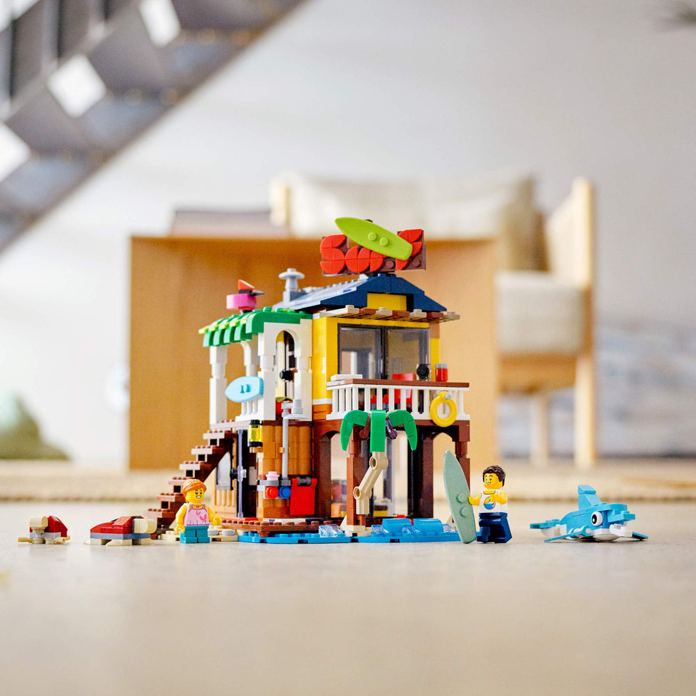 LEGO Surfer Beach House lighthouse model sparks coastal exploration ideas